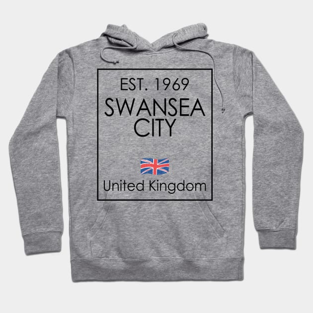 Swansea in UK Hoodie by C_ceconello